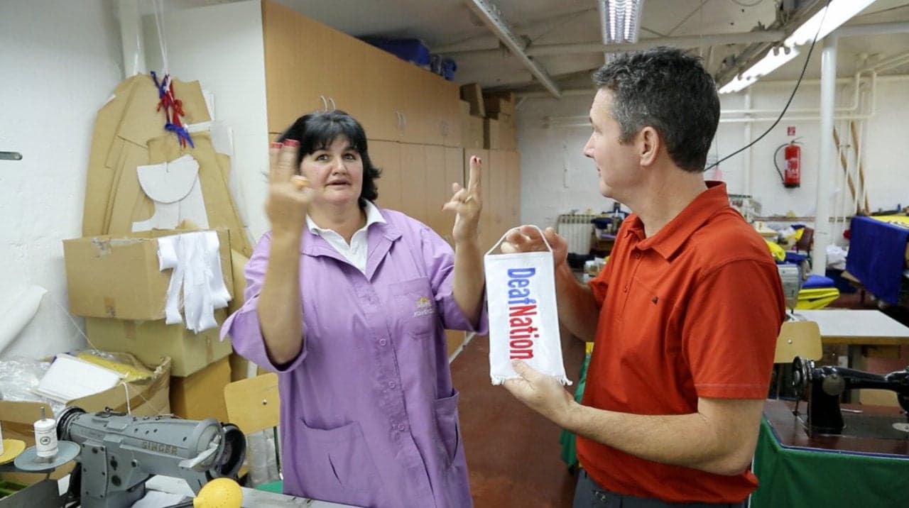 Croatia: Flag Factory Deaf Staff