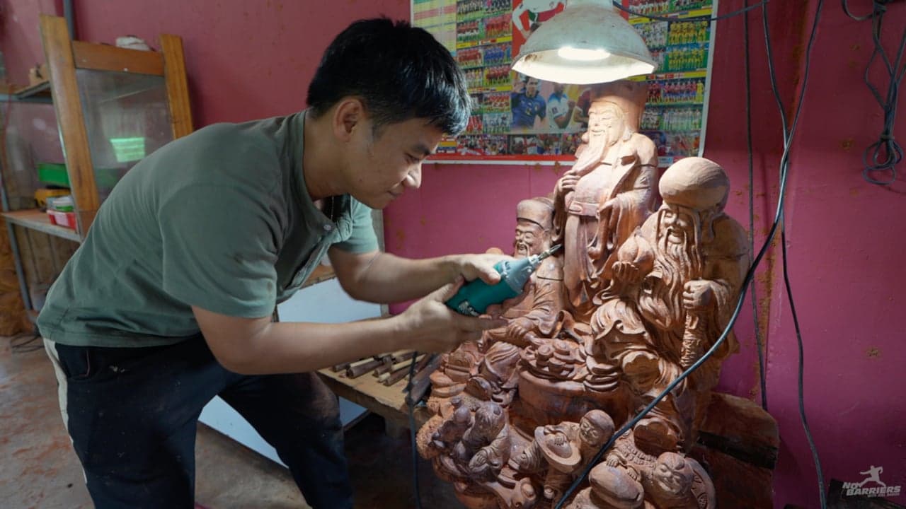 Vietnam: Deaf Wood Artisan