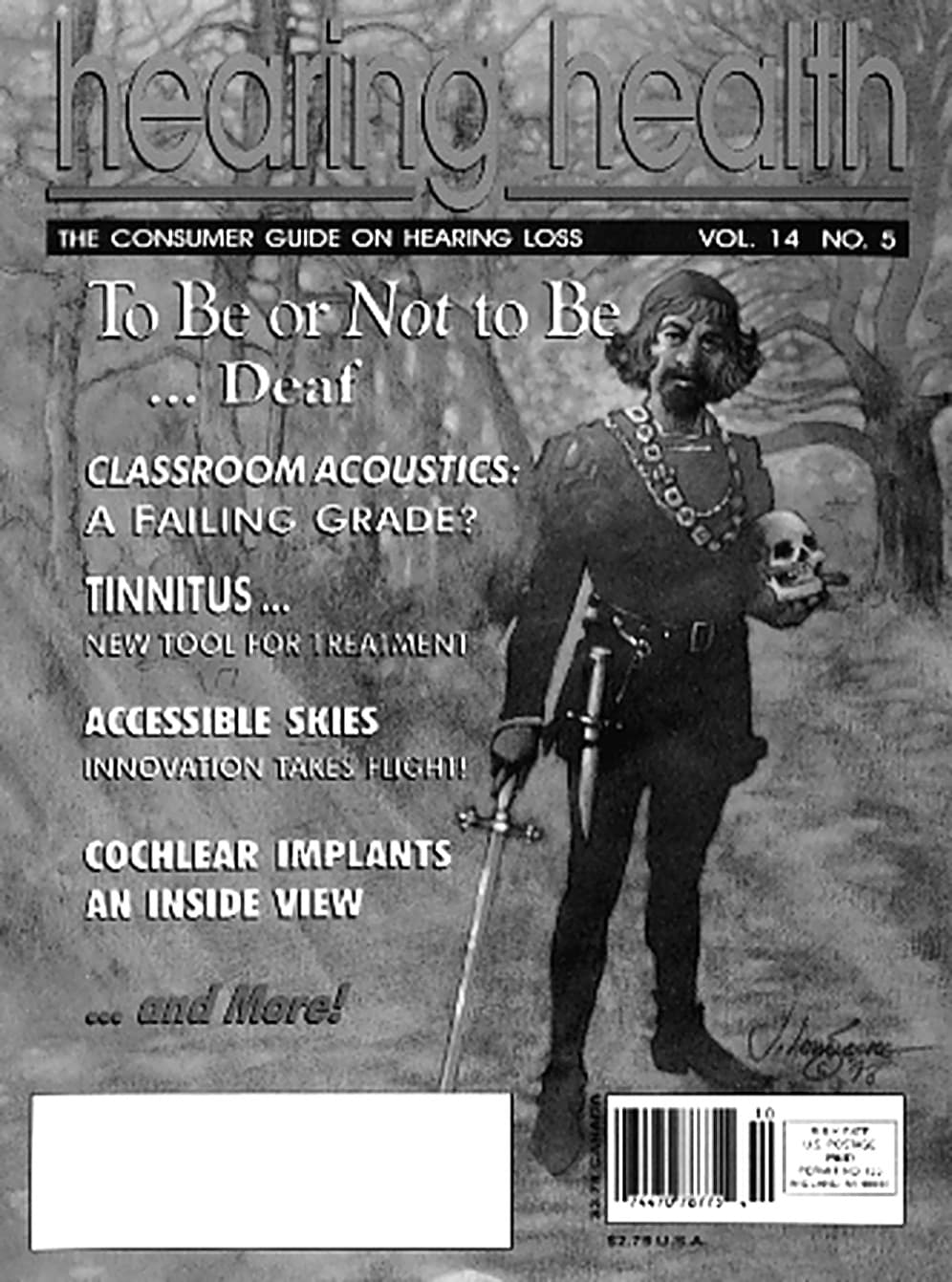 The cover of Hearing Health magazine.