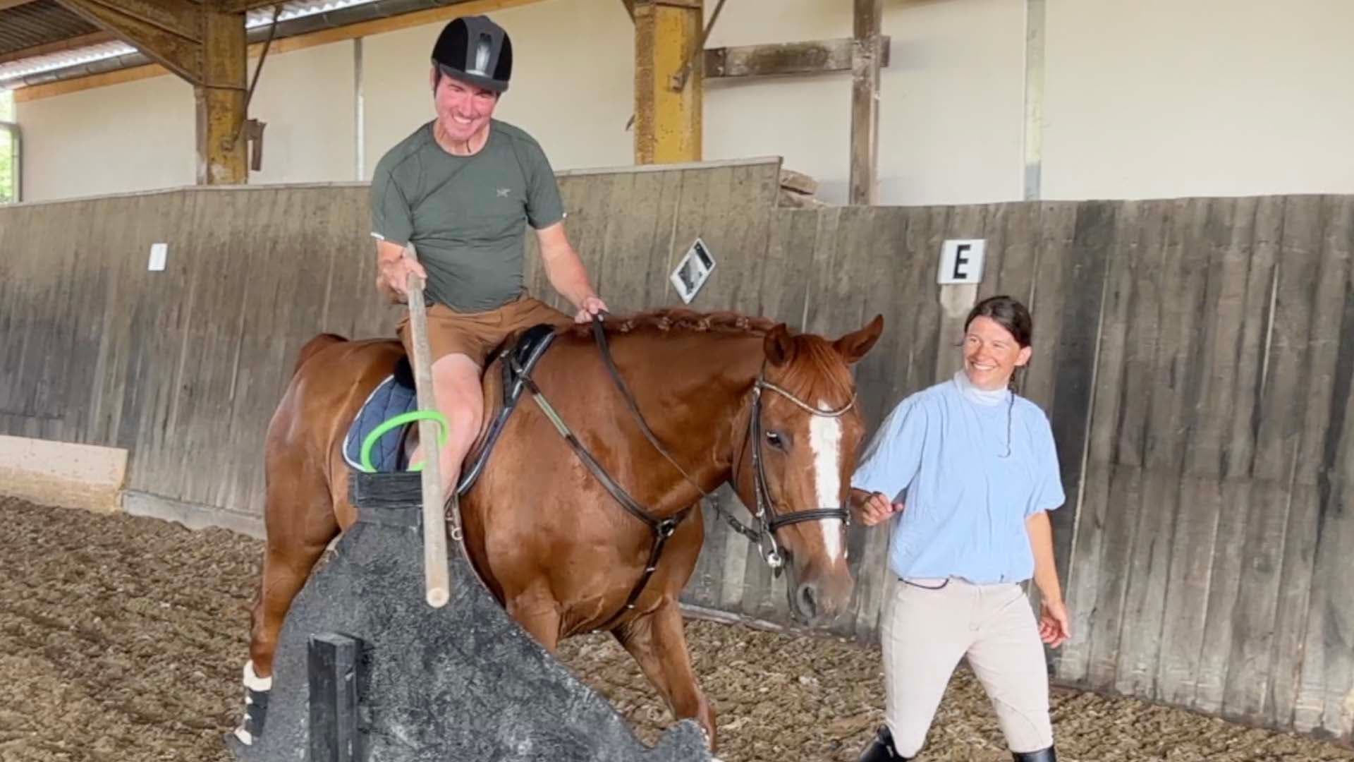 France: Professional Deaf Horse Rider in Action