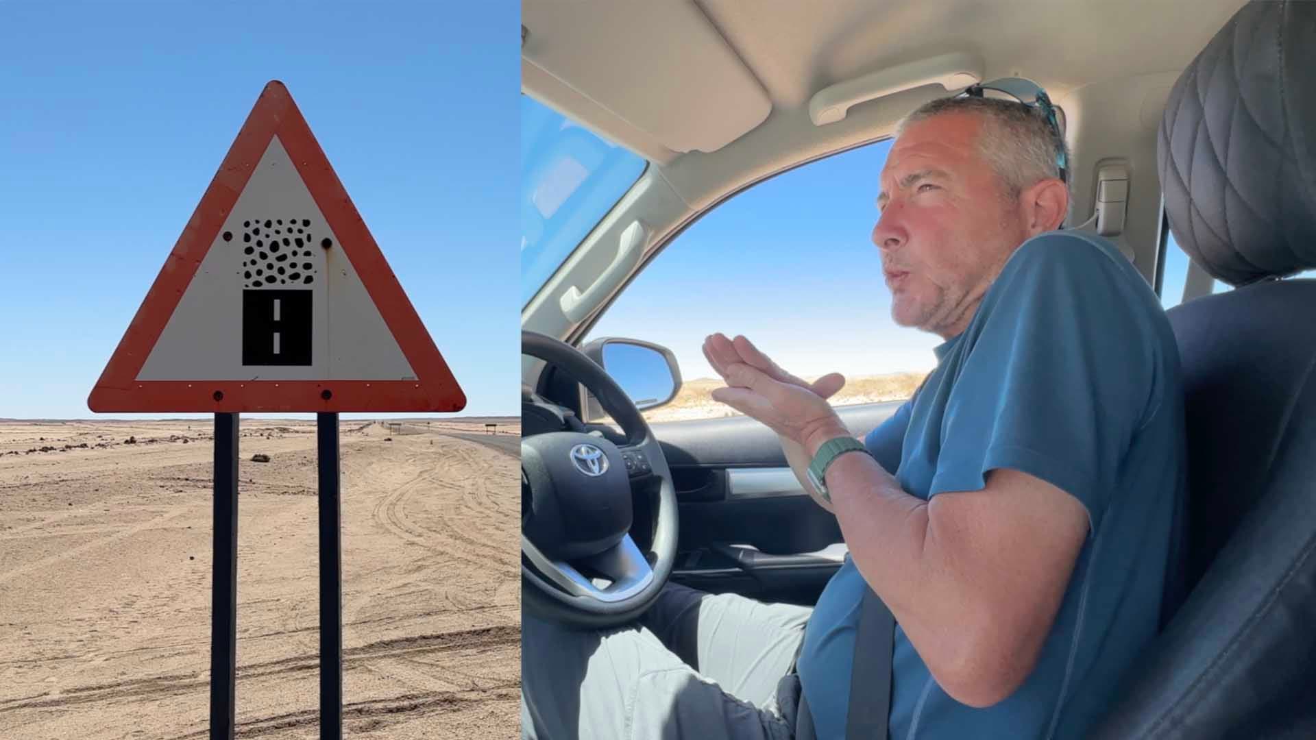 Driving on Unpaved Roads in Namibia