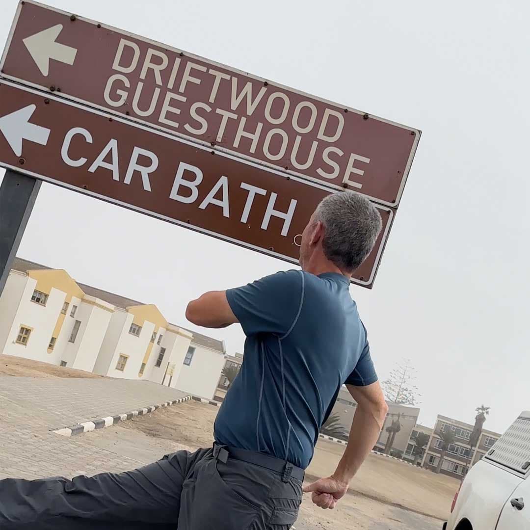 Namibia: Street Sign “Car Bath”