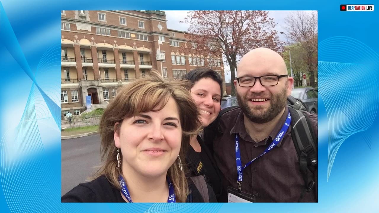 Cynthia Benoit & Daz Saunders discuss with Joel about the future of Quebec Deaf community and LSQ in North America
