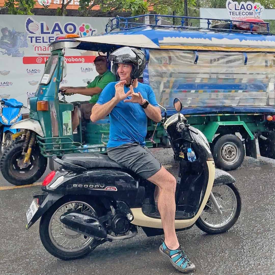 Laos: Rain in Luang Prabang